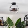 Ripoll Plafondlamp - Glas 25 cm Chroom, Duidelijk, 1-licht