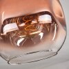 Ripoll Plafondlamp - Glas 25 cm Duidelijk, Koperkleurig, 1-licht