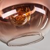 Koyoto Plafondlamp - Glas 20 cm Duidelijk, Koperkleurig, 1-licht
