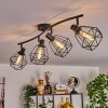 Yaak Plafondlamp Zwart, 4-lichts