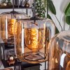 Lauden Hanger - Glas 25 cm Amber, 3-lichts
