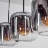 Lauden Hanger - Glas 25 cm Duidelijk, Rookkleurig, 3-lichts