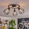 Yaak Plafondlamp Zwart, 3-lichts
