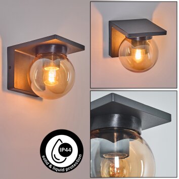 Aquin Buiten muurverlichting Antraciet, 1-licht