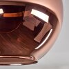 Koyoto Plafondlamp - Glas 20 cm Goud, Zwart, 1-licht