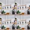 Uatuasa Hanglamp Bruin, Zwart, 4-lichts