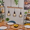 Yaak Hanglamp Natuurlijke kleuren, Zwart, 3-lichts