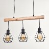 Yaak Hanglamp Natuurlijke kleuren, Zwart, 3-lichts