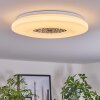 Kaas Plafondlamp LED Chroom, Wit, 1-licht