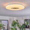 Kaas Plafondlamp LED Chroom, Wit, 1-licht