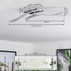 Biskopstorp Plafondlamp LED Chroom, 1-licht
