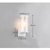 Reality BONITO Muurlamp Wit, 1-licht