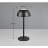 Reality RICARDO Tafellamp LED Zwart, 1-licht