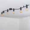 Hukamaa Plafondlamp Zwart, 6-lichts