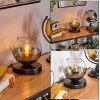 Koyoto Tafellamp 15 cm Duidelijk, Rookkleurig, 1-licht