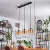 Vevino Hanglamp Amber, Duidelijk, 3-lichts