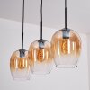 Vevino Hanglamp Amber, Duidelijk, 3-lichts