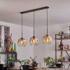 Ripoll Hanglamp Amber, Duidelijk, 3-lichts