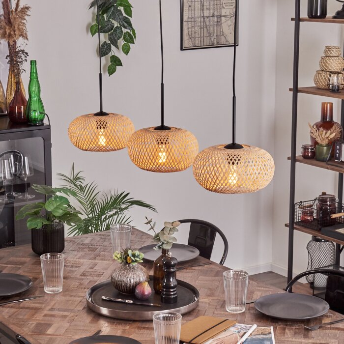 Bauro Hanglamp Zwart, 3-lichts