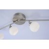 Lichten Direct LOLA-LOTTA Plafondlamp LED Roestvrijstalen kleur, 4-lichts, Afstandsbediening, Kleurwisselaar