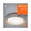 Ledvance Orbis Plafondlamp houtlook, 2-lichts