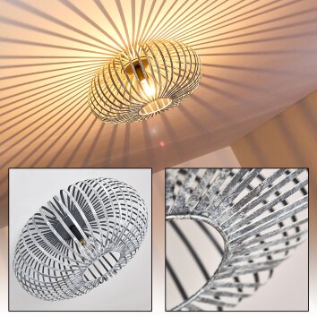 Oravi Plafondlamp Grijs, Zilver, 1-licht