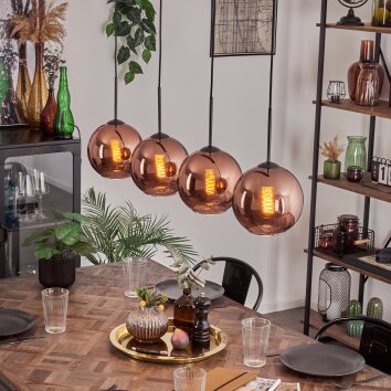 Koyoto Hanglamp Koperkleurig, 4-lichts