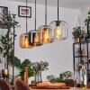 Lauden Hanglamp Amber, Chroom, Duidelijk, 4-lichts