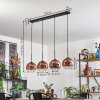 Koyoto Hanglamp Duidelijk, Koperkleurig, 4-lichts