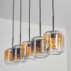 Lauden Hanglamp Amber, Duidelijk, Rookkleurig, 5-lichts