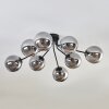 Gastor Plafondlamp 87 cm Zwart, 8-lichts