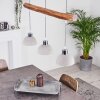 Ambri Hanglamp Hout licht, Nikkel mat, 3-lichts