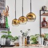 Ripoll Hanglamp Goud, Duidelijk, 3-lichts