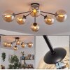 Gastor Plafondlamp 74 cm Amber, Duidelijk, 6-lichts