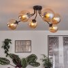 Gastor Plafondlamp 74 cm Amber, Duidelijk, 6-lichts