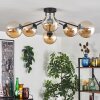 Gastor Plafondlamp 74 cm Amber, Duidelijk, 6-lichts