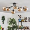 Gastor Plafondlamp 74 cm Amber, Duidelijk, 6-lichts