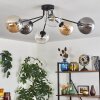 Gastor Plafondlamp 74 cm Amber, Duidelijk, Rookkleurig, 6-lichts