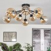 Gastor Plafondlamp 83 cm Amber, Duidelijk, 10-lichts
