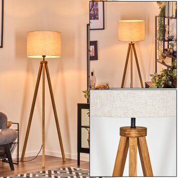 Bassagoda Staande lamp Natuurlijke kleuren, 1-licht