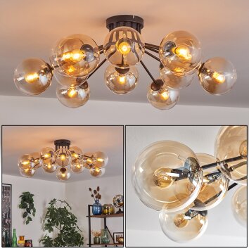 Gastor Plafondlamp Amber, Duidelijk, 12-lichts