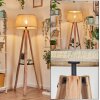 Sabadim Staande lamp Beige, Natuurlijke kleuren, 1-licht