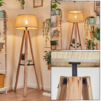 Sabadim Staande lamp Beige, Natuurlijke kleuren, 1-licht