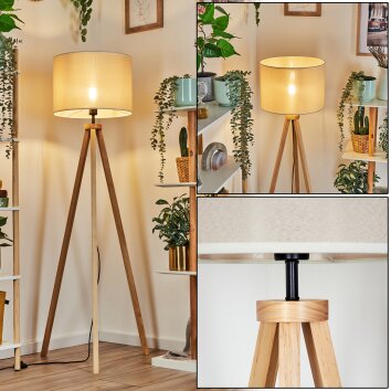 Bassagoda Staande lamp Natuurlijke kleuren, 1-licht