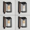 Portalis Wandlamp voor buiten Bruin, houtlook, Zwart, 1-licht, Bewegingsmelder