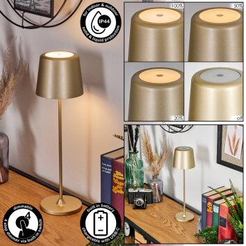 Belece Buiten tafellamp, Tafellamp Goud, 1-licht