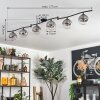 Gastor Plafondlamp, Kogellampje Chroom, Duidelijk, Rookkleurig, 6-lichts