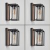 Portalis Wandlamp voor buiten Bruin, houtlook, Zwart, 1-licht