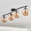 Gastor Plafondlamp, Kogellampje Amber, 4-lichts