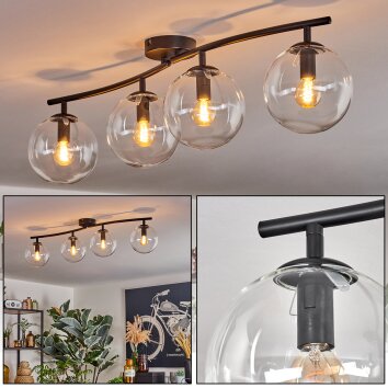 Gastor Plafondlamp, Kogellampje Duidelijk, 4-lichts